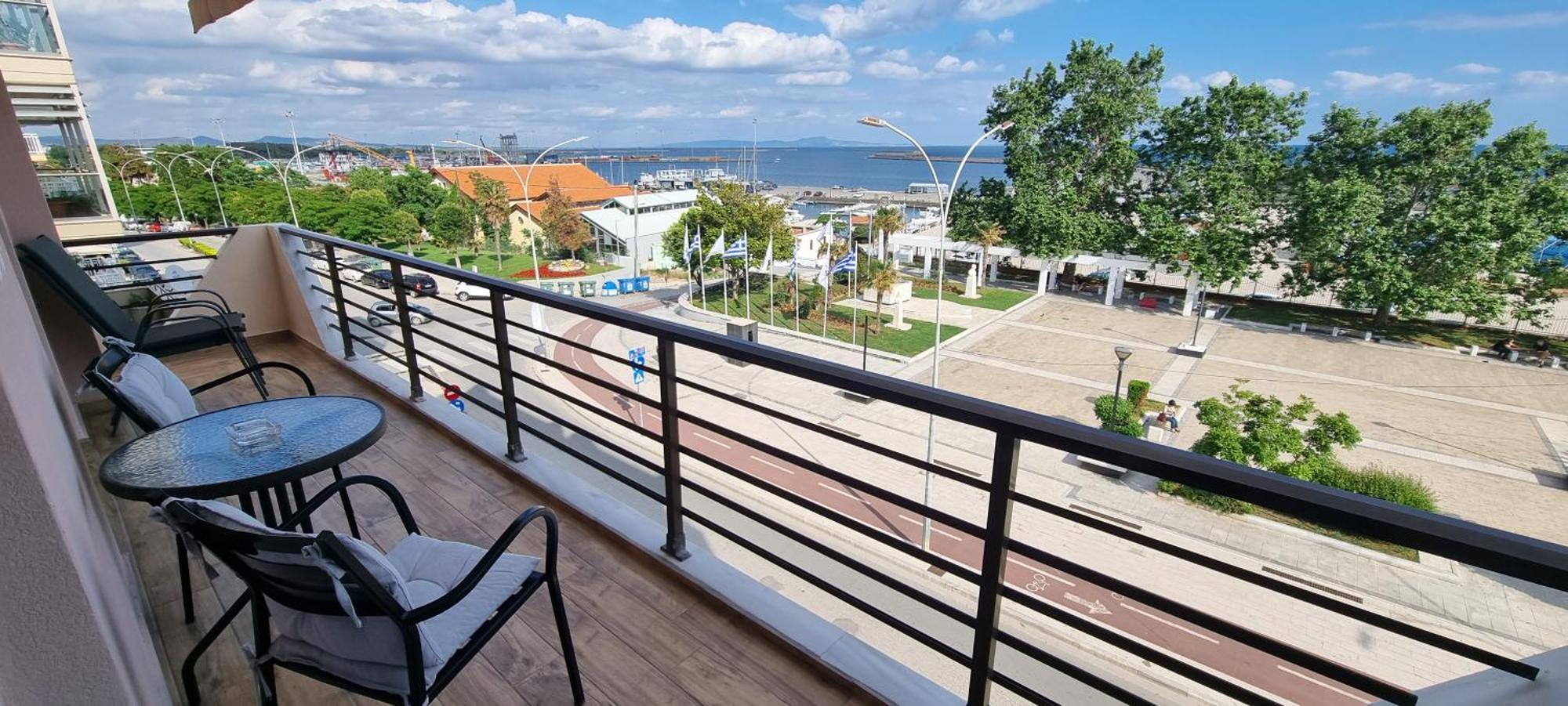 Amazing Sea View Apartment In The City Center! Alexandrúpoli Kültér fotó